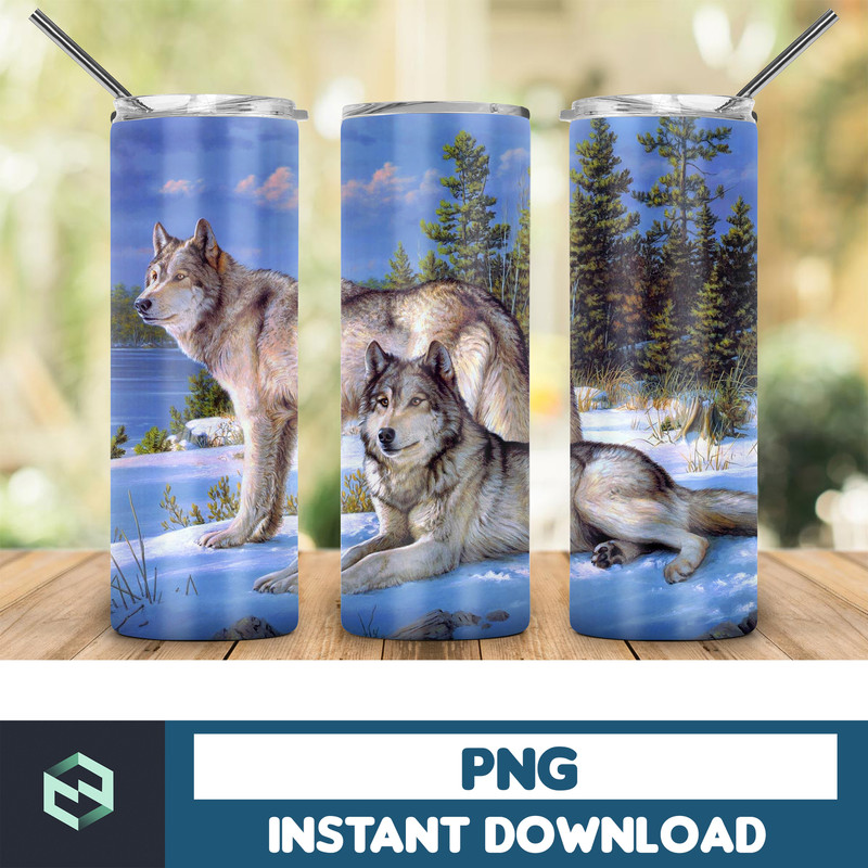 Wolf Tumbler, 20oz Skinny Tumbler, Sublimation Designs for StraightTapered Tumbler, PNG File, Digital Download, Wolf Tumbler 20oz, Wolf (14).jpg