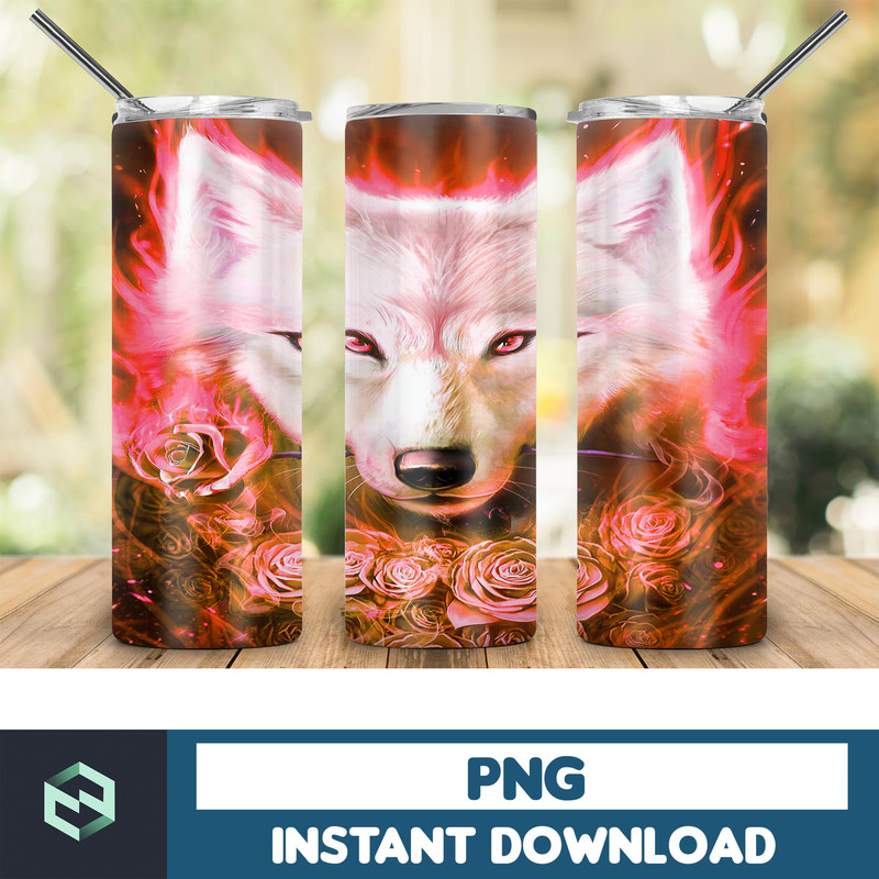 Wolf Tumbler, 20oz Skinny Tumbler, Sublimation Designs for StraightTapered Tumbler, PNG File, Digital Download, Wolf Tumbler 20oz, Wolf (16).jpg