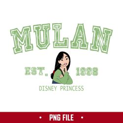 mulan est.1998 disney princess png, princess family trip 2023 png, mulan princess png digital file
