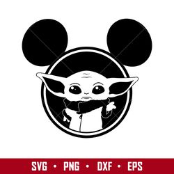 baby yoda ears svg, star wars svg, avengers svg, png dxf eps file