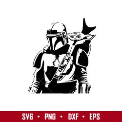 mandalorian svg, baby yoda svg, star wars svg, star wars characters svg, png dxf eps digital file