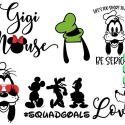 disney quotes svg, goofy svg, gigi mouse svg, goofy be serious svg png