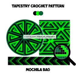 PATTERN: Tapestry crochet bag / wayuu mochila bag / 882