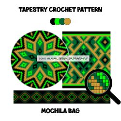 PATTERN: Tapestry crochet bag / wayuu mochila bag / 883