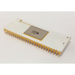 KM1818VM01A - USSR Soviet Russian Gold Ceramic Clone of Signetics 50-pin RISC CPU