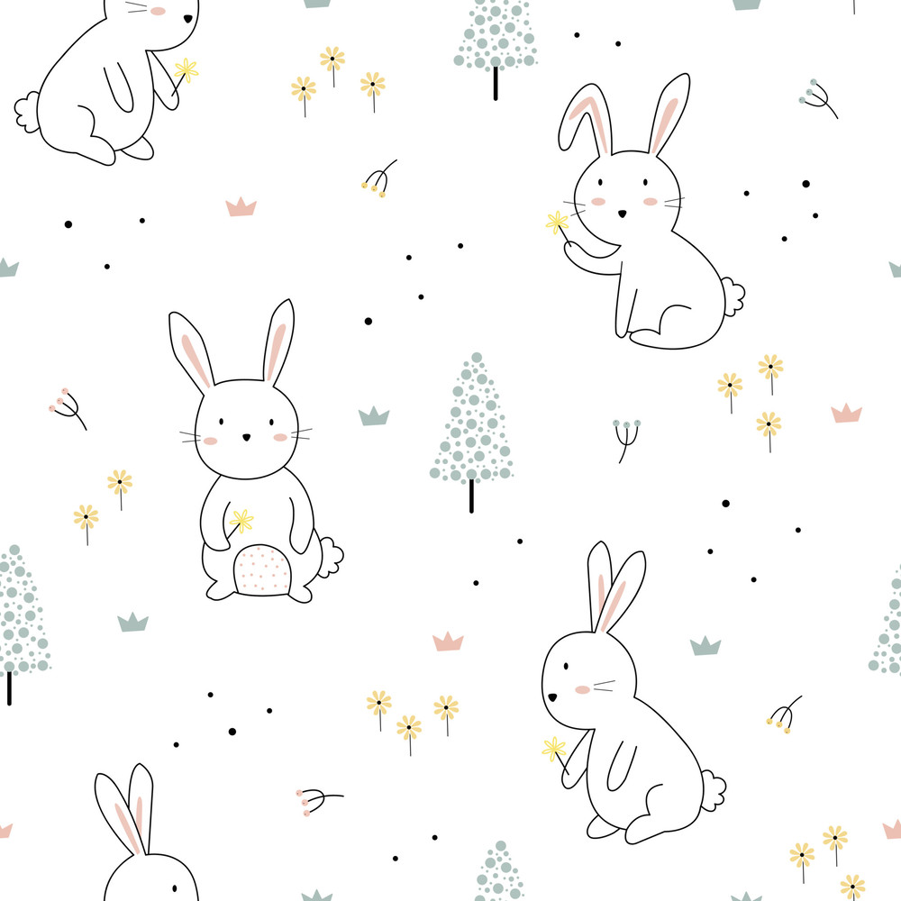 Seamless pattern for kids cute rabbit.jpg
