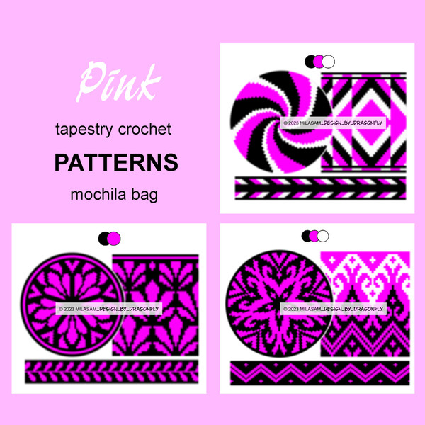 SET wayuu mochila bag crochet pattern tapestry crochet bag pattern.jpg