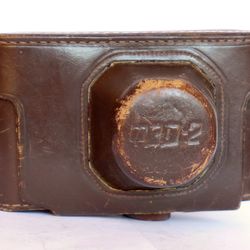 Genuine hard leather case camera bag for FED-2 with strap rangefinder USSR