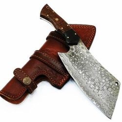 custom damascus cleaver: a unique mother's day gift for kitchen connoisseurs