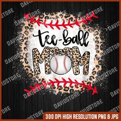 ball mom mother's day tee teeball mom leopard funny png, tee teeball mom png, png high quality, png, digital download