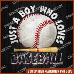 american sport just a boy who loves baseball gifts for boys png, just a boy who loves baseball png, png high quality