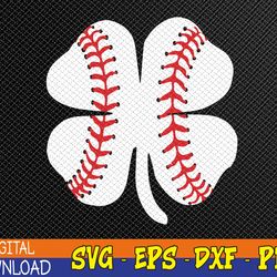 st patricks day shamrock baseball saint paddy's svg, eps, png, dxf, digital download