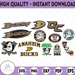 12 files anaheim ducks bundle svg, dxf,png, eps, anaheim svg, ducks svg, nhl svg, nhl svg, hockey svg, download   cut fi
