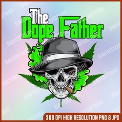 the dope father png, worlds dopest dad png, papa weed smoke cannabis png, png high quality, png, digital download