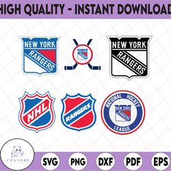 5 files new york rangers bundle svg, rangers svg, nhl svg,nhl svg, hockey cricut, cut file, clipart   cricut explorer