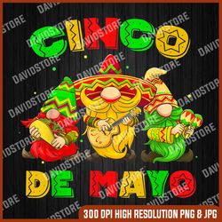 cinco de mayo mexican gnome fiesta 5 de mayo men women png, mexican png, cinco de mayo png, cinco de mayo png bundle