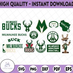 13 files milwaukee bucks svg, nba svg,milwaukee svg, bucks svg, svg nba svg, basketball clipart, svg for cricut , svg fo