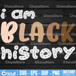 i am black history svg, black lives matter, african american, black power, png, file for cricut, silhouette, sublimation