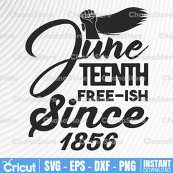 free-ish since 1865 svg files for cricut dxf files for silhouette svg printable pdf png juneteenth svg black history