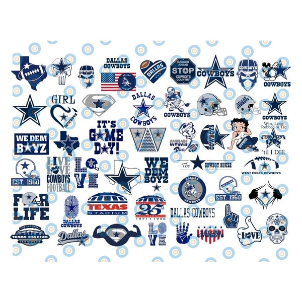 50 Files Dallas Cowboys Svg Bundle, Dallas Svg, Cowboys svg, | Inspire ...