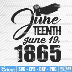 juneteenth box june 19, 1865 svg cricut or silhouette cut file, digital cut file. svg,eps,dxf,pdf,png.