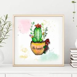 succulent prints, gnome prints, succulent set, succulent wall art, cactus print, succulent sets, succulent decor