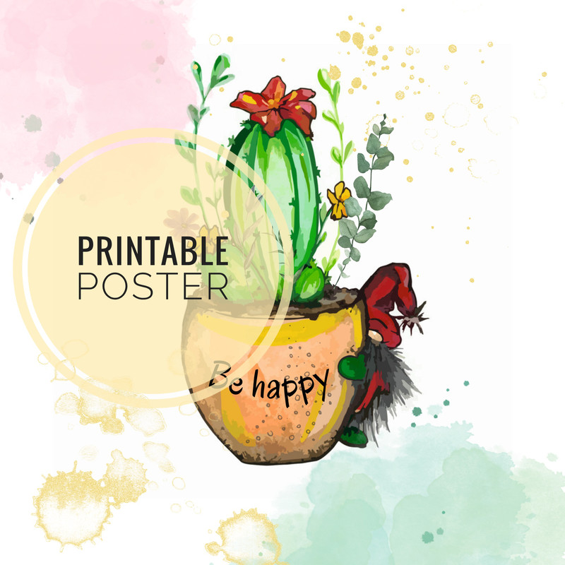 Cactus Print Cactus Wall Art