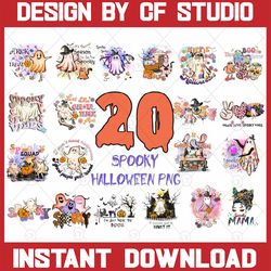 cute spooky halloween png-sublimation design download bundle