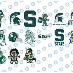 15 files michigan state football svg, michigan state new designs. svg files, cricut, silhouette studio, digital cut file