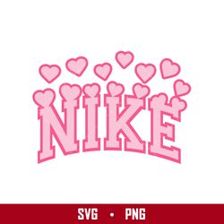 nike hearts valentine day svg, nike svg, valentine day svg, nike heart sublimation svg, png digital file