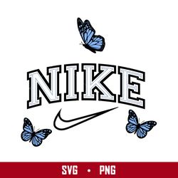 butterfly nike sublimation svg, nike logo svg, butterfly svg, fashion brands logo svg, png digital file