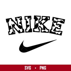 nike leopard silhouette svg, nike fashion logo svg, leopard svg, png digital file