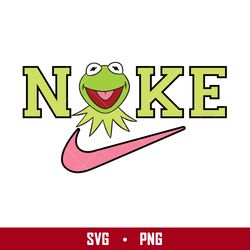 nike kermit the frog svg, nike logo svg, kermit the frog svg, nike muppets svg, png digital file