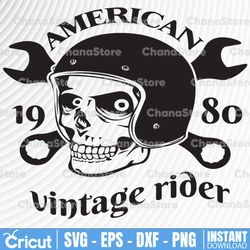 us skeleton biker svg /america rider svg/ motorcycle riding svg /skeleton rider svg