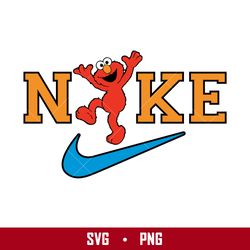 elmo nike svg, elmo swoosh svg, nike logo svg, elmo svg, nike sesame street svg, png digital file