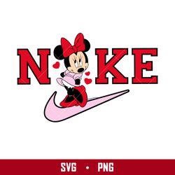 nike minnie love svg, nike minnie mouse svg, nike logo svg, minnie svg, png digital file