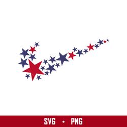 4th of july swoosh svg, nike 4th of july svg, nike logo svg, 4th of july svg, png digital file