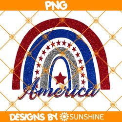 RainBow America 4th Of July PNG Sublimation, 4th of July Png Sublimation, Independence Day Png, American Png, Patriotic