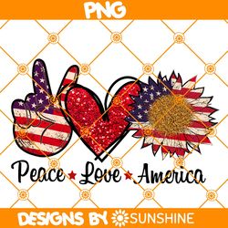 Peace Love America PNG Sublimation, 4th of July Png Sublimation, Independence Day Png, American Png