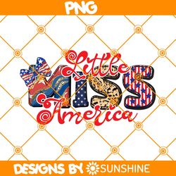 Little Miss America PNG Sublimation, 4th of July Png Sublimation, Independence Day Png, American Png