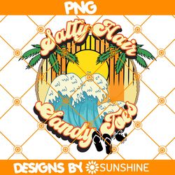 Salty Hair Sandy Toes PNG Sublimation, Hello Summer Sublimation, Summer Beach Png, Sublimation or Printable