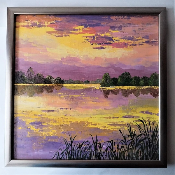 Landscape-painting-sunset-lake-art-impasto-wall-decoration.jpg