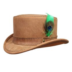 stoker leather top hat