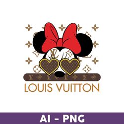 minnie mouse louis vuitton png, minnie png,louis vuitton logo fashion png, lv logo png, fashion logo png - download file