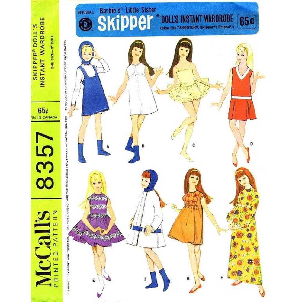 McCall's 8357, Doll clothes patterns.jpg