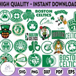 25 files boston celtics bundle svg, nba sports, boston celtics basketball logo, basketball bundle svg, boston celtics nb