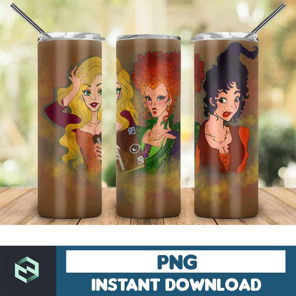Hocus Pocus Tumbler Design, 20oz Skinny Tumbler Sublimation, Halloween Tumbler png, witches, Stickers Digital Download (20).jpg