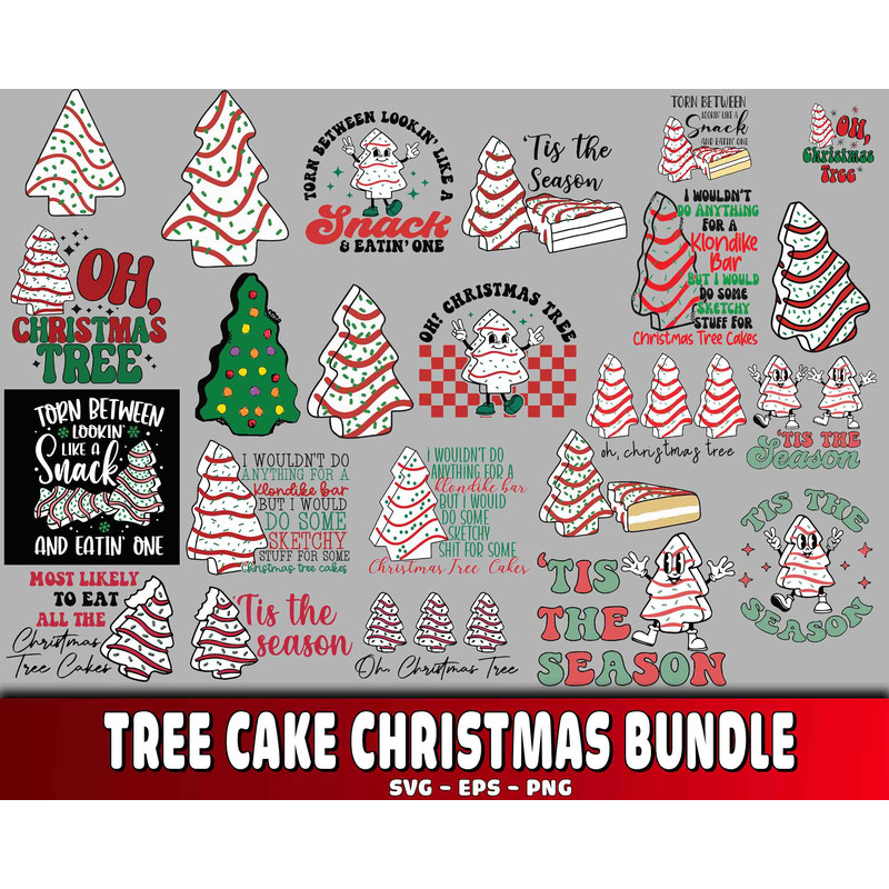 Tree cake christmas bundle svg.jpg