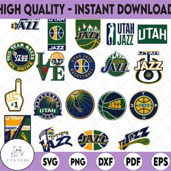 19 files utah jazz svg, ultas svg, jazz svg,basketball bundle svg,cricut ,svgs, cutouts, nba svg, nba svg, basketball cl