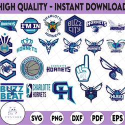 22 files charlotte hornets svg, charlotte svg, hornets svg logo for silhouette, cricut, nba svg, nba svg, basketball cli